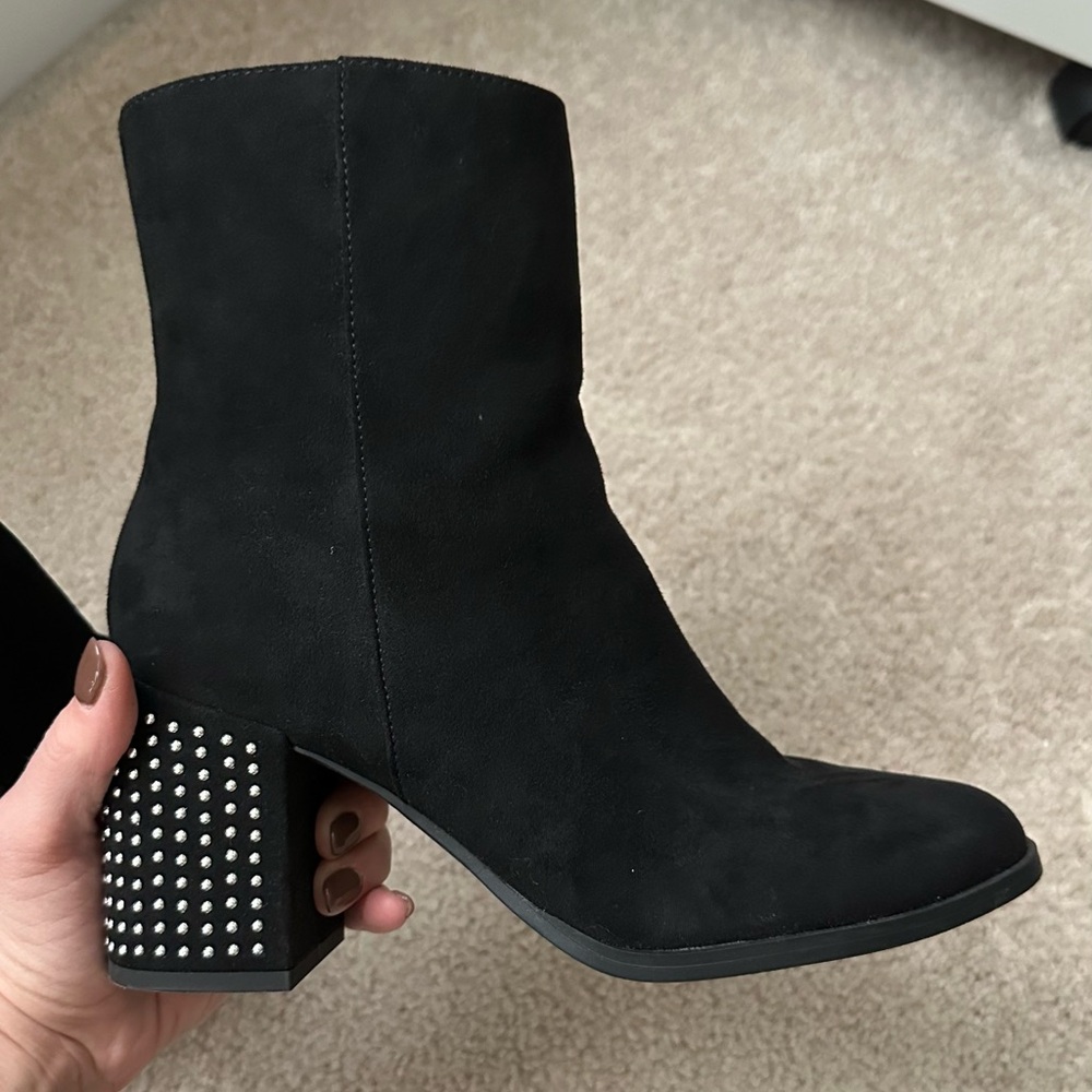 🖤 a new day - studded heeled boots 🖤